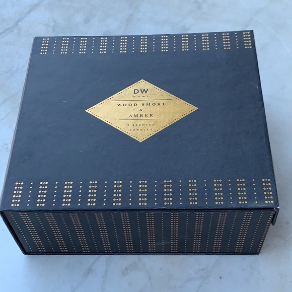 DW HOME CANDLE WOOD SMOKE & AMBER SET SCENTED - Picture 3 of 10